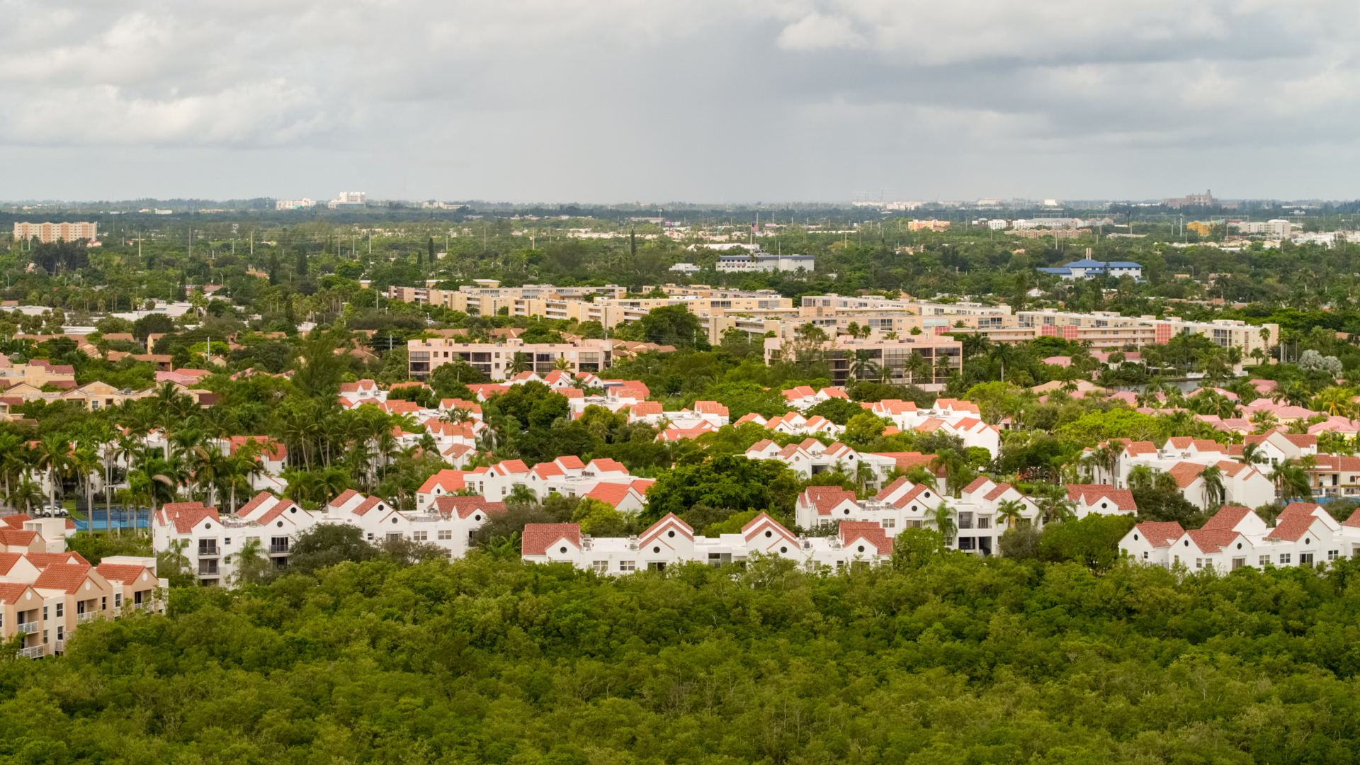 Broward County Aerial of homes